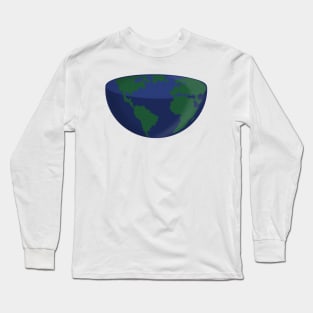 Flat Earth Long Sleeve T-Shirt